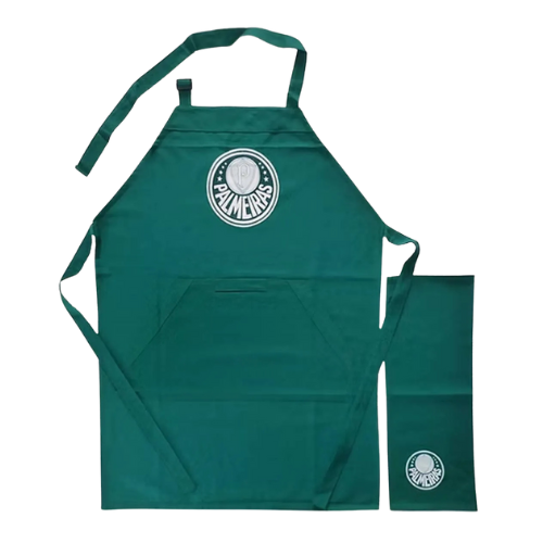 Avental Palmeiras Churrasqueiro Premium Verde