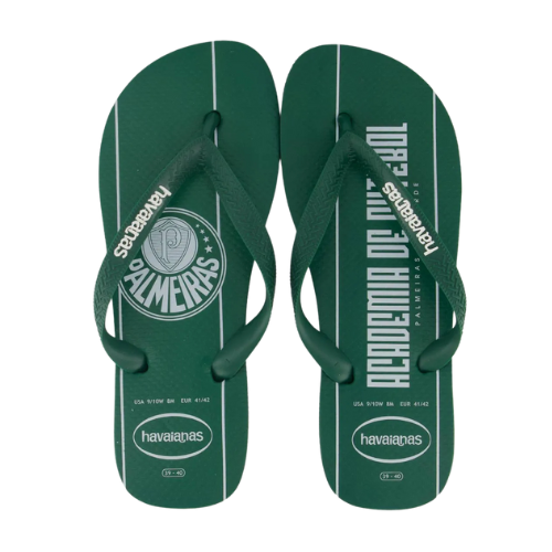 Chinelo Havaianas Palmeiras Escudo Verde